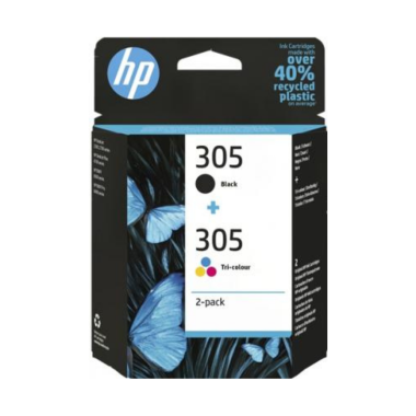Hp 305 Negro + Tricolor Multipack Original 6zd17ae