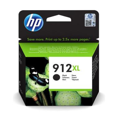 Hp 912XL Negro Cartucho De Tinta Original 3yl84ae 825k